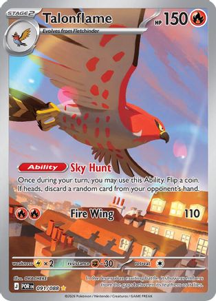 Talonflame 091/088  - Holofoil ME03 Perfect Order