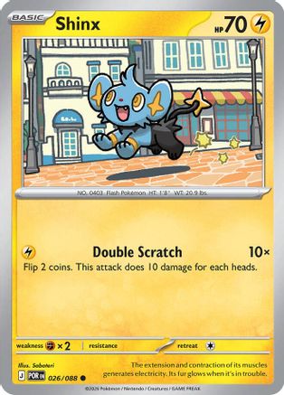 Shinx 026  - Reverse Holofoil ME03 Perfect Order