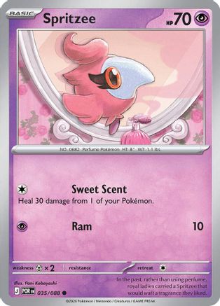 Spritzee 035  - Reverse Holofoil ME03 Perfect Order