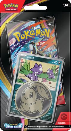 Pokemon Mega Evolution: Chaos Rising Single Pack Blister [Toxel]