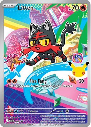 Litten 044  - Holofoil ME Mega Evolution Promo