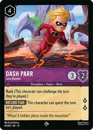 Dash Parr - Lava Runner (61/204) - Wilds Unknown Cold Foil