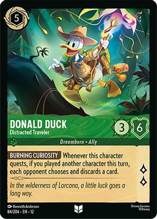 Donald Duck - Distracted Traveler (84/204) - Wilds Unknown Cold Foil