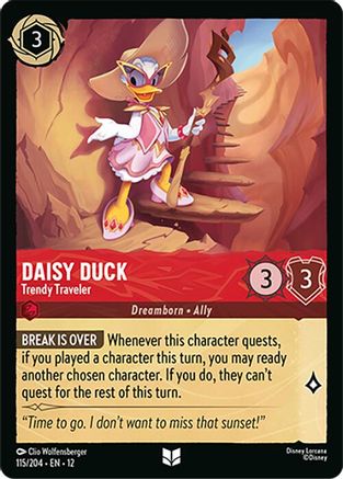 Daisy Duck - Trendy Traveler (115/204) - Wilds Unknown