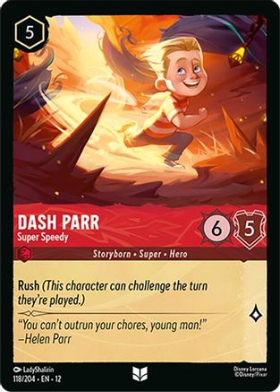Dash Parr - Super Speedy (118/204) - Wilds Unknown Cold Foil