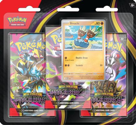 (Pre-Order)Pokemon Mega Evolution: Pitch Black 3 Pack Blister [Binacle] - July
