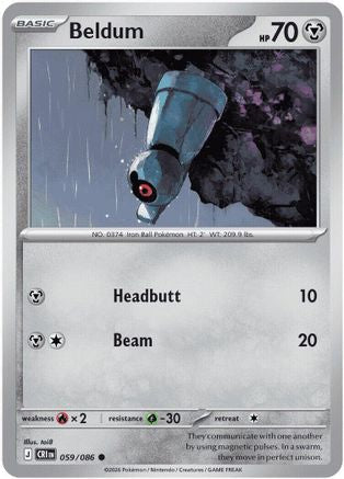 Beldum 059  ME04 Chaos Rising