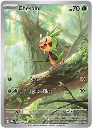 Chespin 087/086  - Holofoil ME04 Chaos Rising