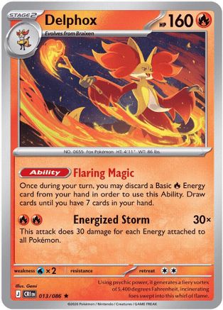 Delphox 013  - Holofoil ME04 Chaos Rising