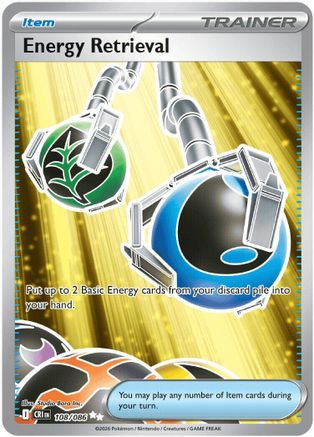 Energy Retrieval 108  - Holofoil ME04 Chaos Rising