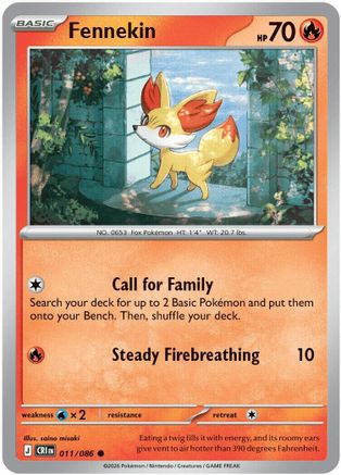 Fennekin 011  ME04 Chaos Rising