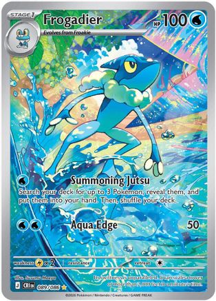 Frogadier 089/086  - Holofoil ME04 Chaos Rising