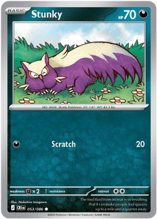 Stunky 053  - Reverse Holofoil ME04 Chaos Rising