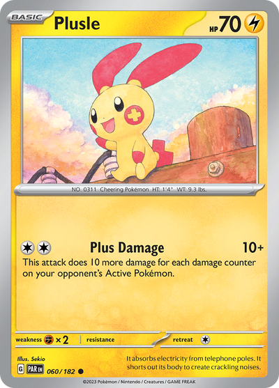 Plusle (060/182) [Paradox Rift]