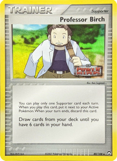 Professor Birch (80/108) (Stamped) [EX: Power Keepers]