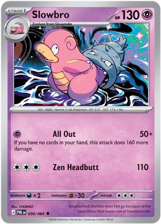 Slowbro 030/084  - Reverse Holofoil ME05 Pitch Black
