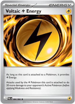 Voltaic Lightning Energy 084  - Holofoil ME05 Pitch Black