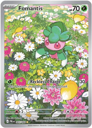 Fomantis 085/084  - Holofoil ME05 Pitch Black