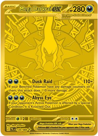 Mega Darkrai ex 120/084  - Holofoil ME05 Pitch Black