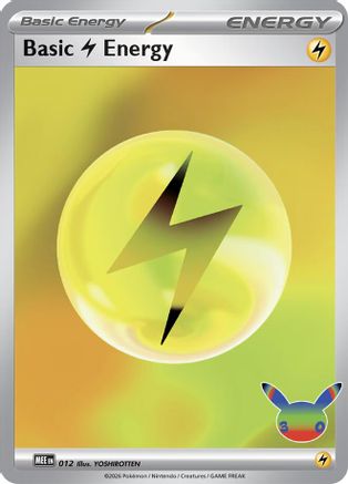 Basic Lightning Energy 012  - Holofoil MEE Mega Evolution Energies