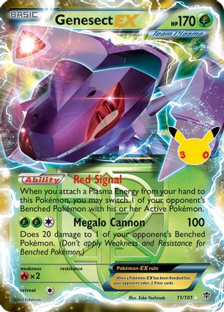 Genesect EX (Team Plasma) 011  - Holofoil ME 30th Celebration Classic Collection