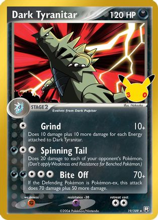 Dark Tyranitar 019  - Holofoil ME 30th Celebration Classic Collection