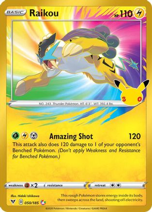 Raikou 050  - Holofoil ME 30th Celebration Classic Collection