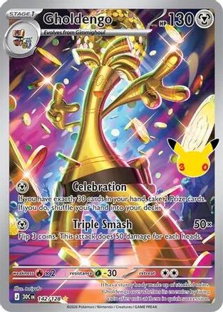 Gholdengo 142/128  - Holofoil ME 30th Celebration