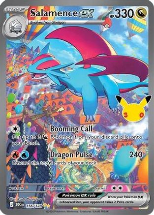 Salamence ex 156/128  - Holofoil ME 30th Celebration