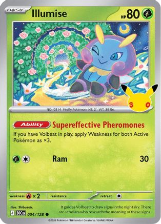 Illumise 004  - Holofoil ME 30th Celebration