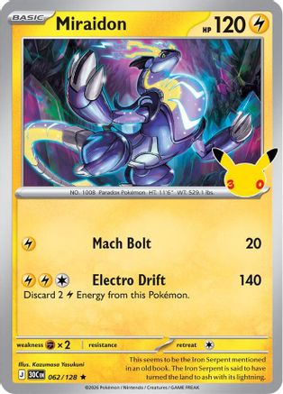 Miraidon 062  - Holofoil ME 30th Celebration