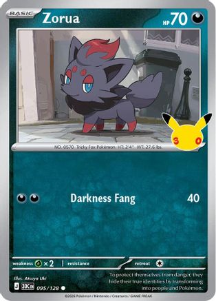 Zorua 095  - Holofoil ME 30th Celebration
