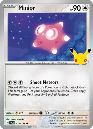 Minior 124  - Holofoil ME 30th Celebration