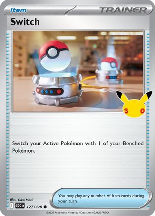 Switch 127  - Holofoil ME 30th Celebration