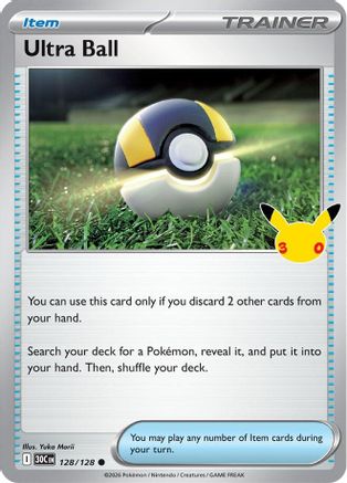 Ultra Ball 128  - Holofoil ME 30th Celebration