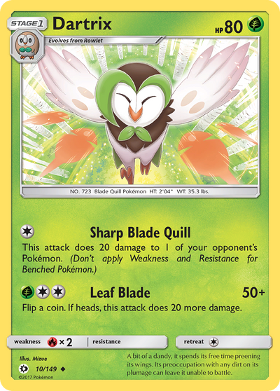 Dartrix (10/149) [Sun & Moon: Base Set]