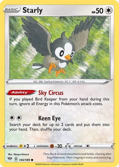 Starly (145/189) [Sword & Shield: Darkness Ablaze]