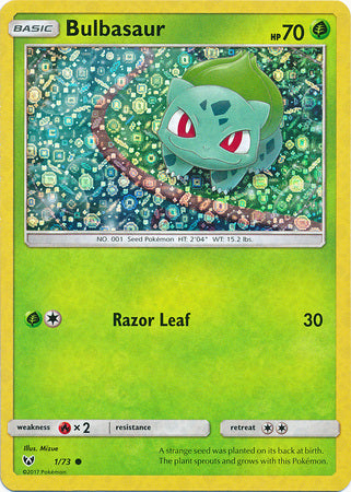 Bulbasaur (1/73) (General Mills Promo) [Sun & Moon: Shining Legends]