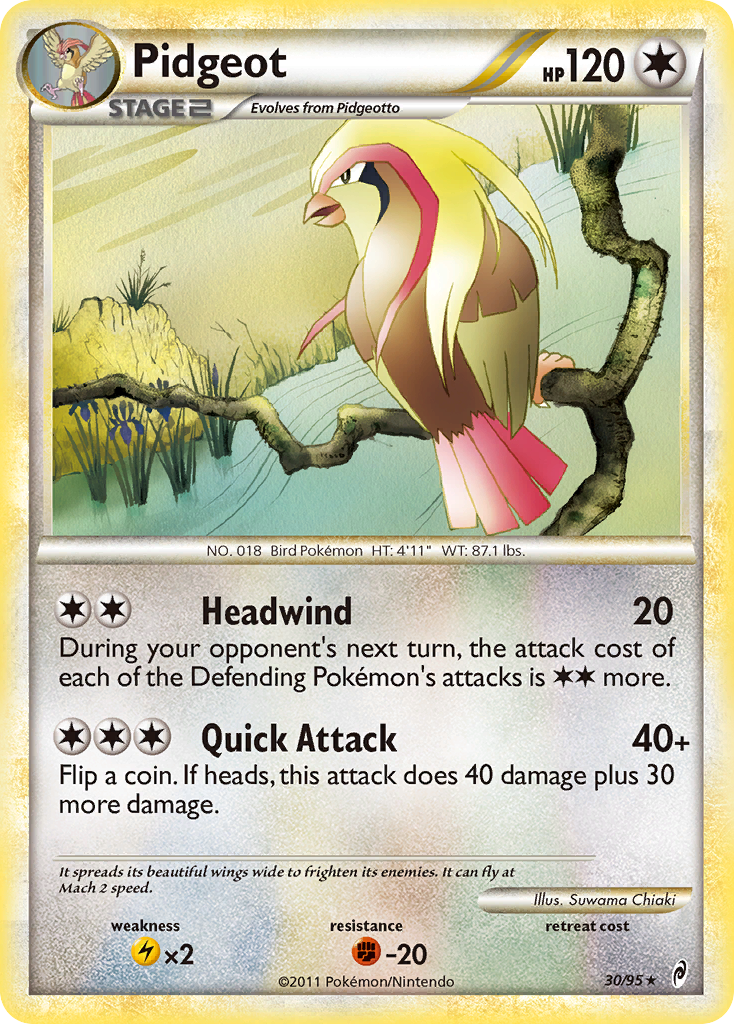 Pidgeot (30/95) [HeartGold & SoulSilver: Call of Legends]