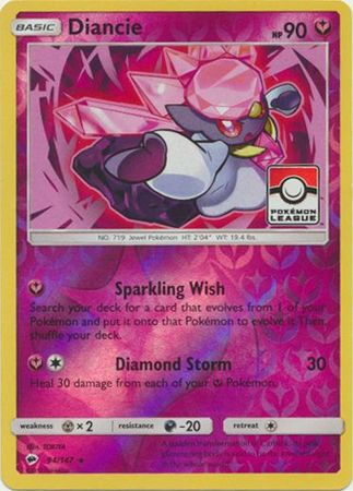 Diancie (94/147) (League Promo) [Sun & Moon: Burning Shadows]