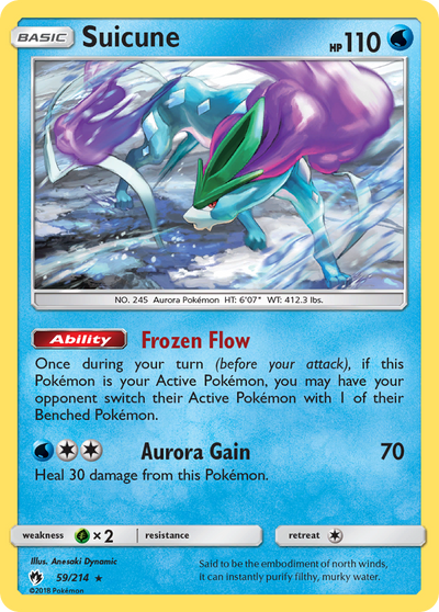 Suicune (59/214) [Sun & Moon: Lost Thunder]