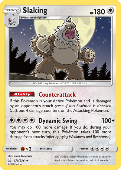 Slaking (170/236) [Sun & Moon: Unified Minds]