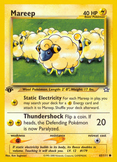 Mareep (65/111) [Neo Genesis 1st Edition]