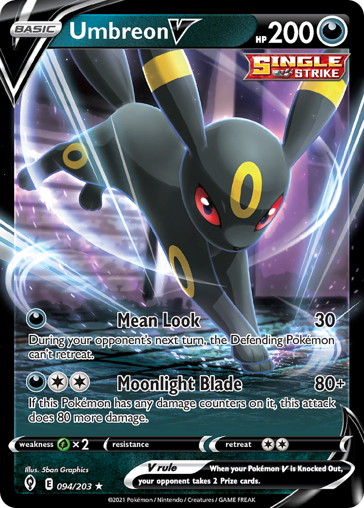 Umbreon V (094/203) (Intro Deck) [Sword & Shield: Evolving Skies]