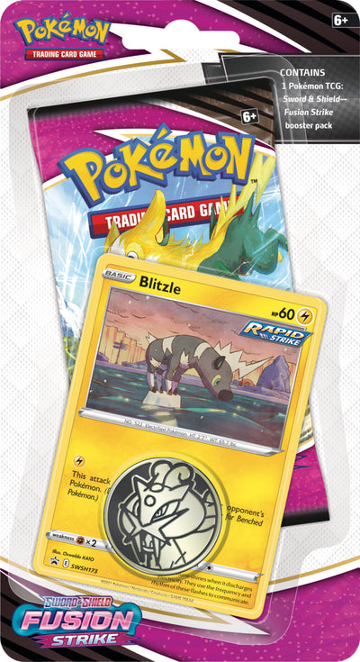 Pokemon Sword & Shield: Fusion Strike - Single Pack Blister (Blitzle)