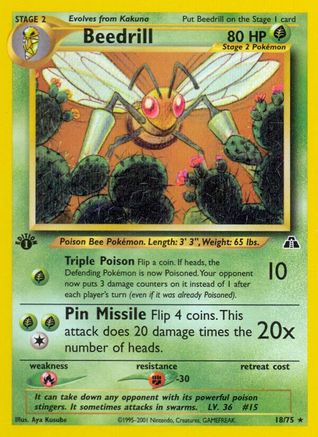 Beedrill (18/75) [Neo Discovery Unlimited]