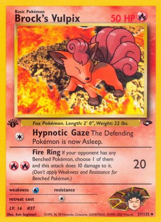 Brock's Vulpix (37/132) [Gym Challenge Unlimited]