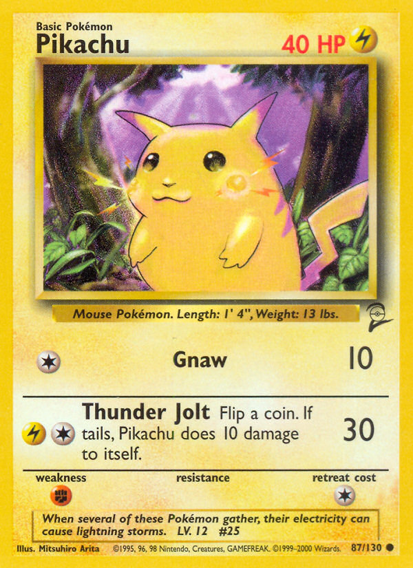 Pikachu (87/130) [Base Set 2]