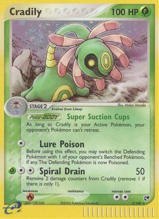 Cradily (3/100) [EX: Sandstorm]