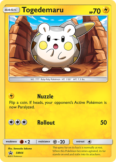 Togedemaru (SM44) [Sun & Moon: Black Star Promos]